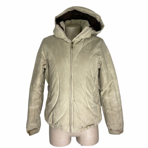 BURTON Suede Ski/Snow Winter Jacket Down Filled S - Picture 1 of 11